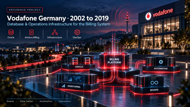 Banner reference project Vodafone: billing infrastructure, data center move and test environments